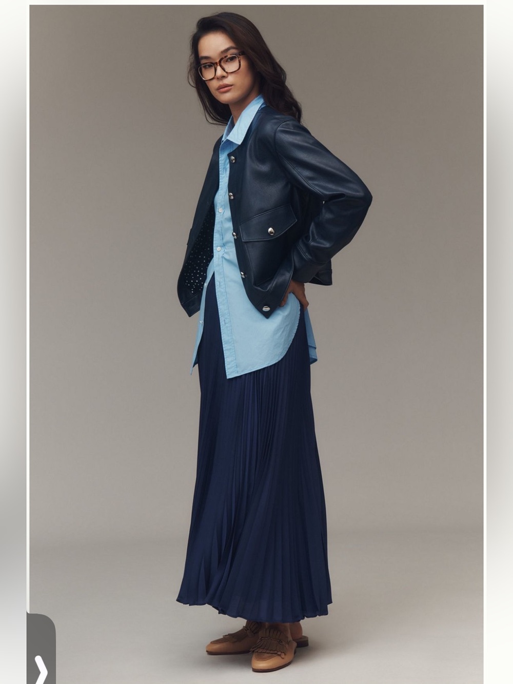 Maeve Collarless Vegan Leather Jacket sold at Anthropologie - Picture 4 of 10